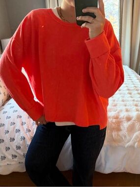 Free People Coral Crewneck Sweater